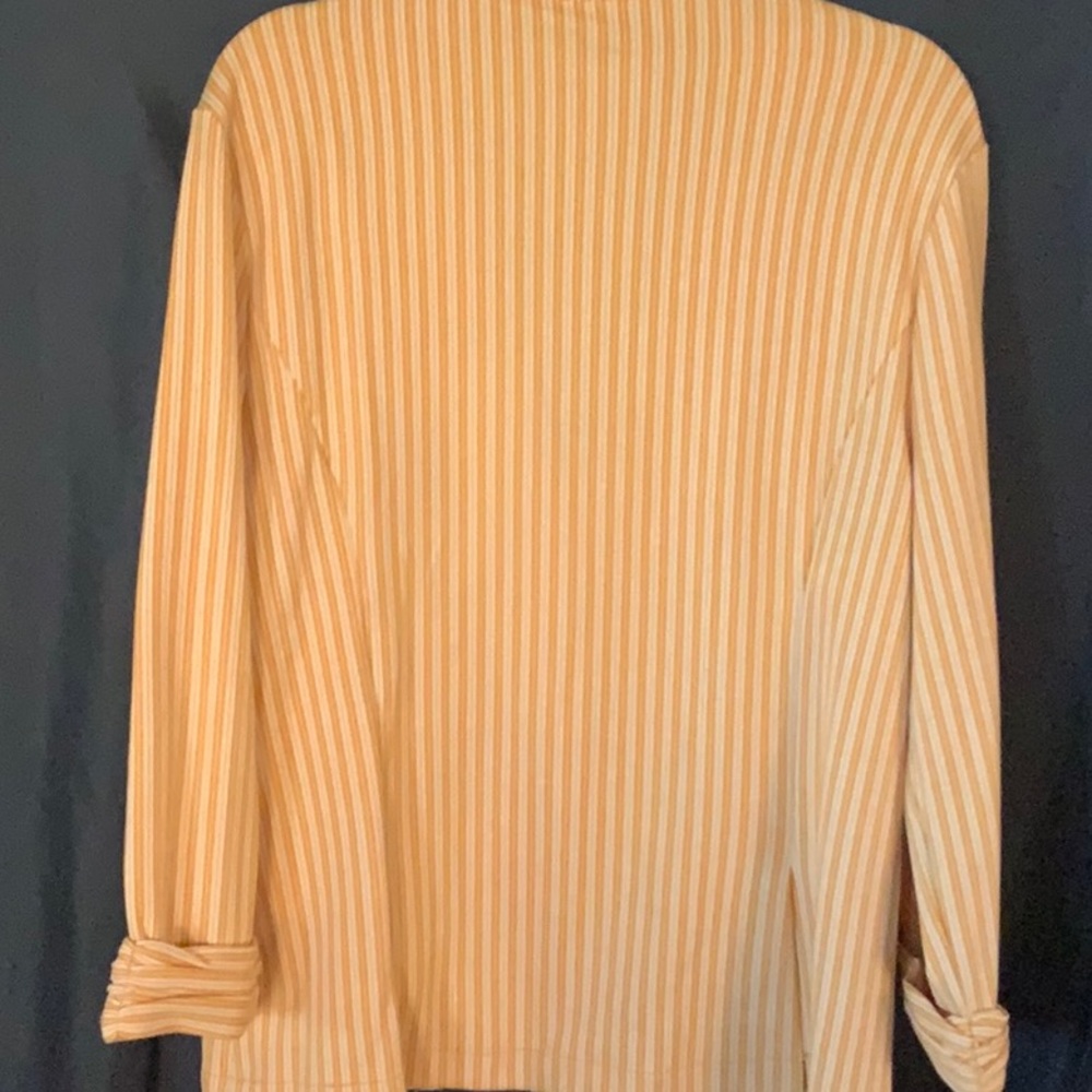 Doe & Rae Beige Striped Blazer - Picture 6 of 6